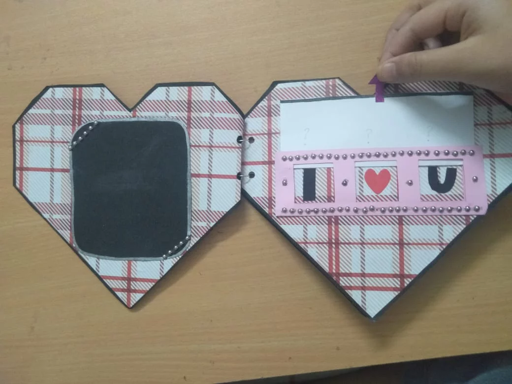Geometrical heart shaped scrapbook - Image 2