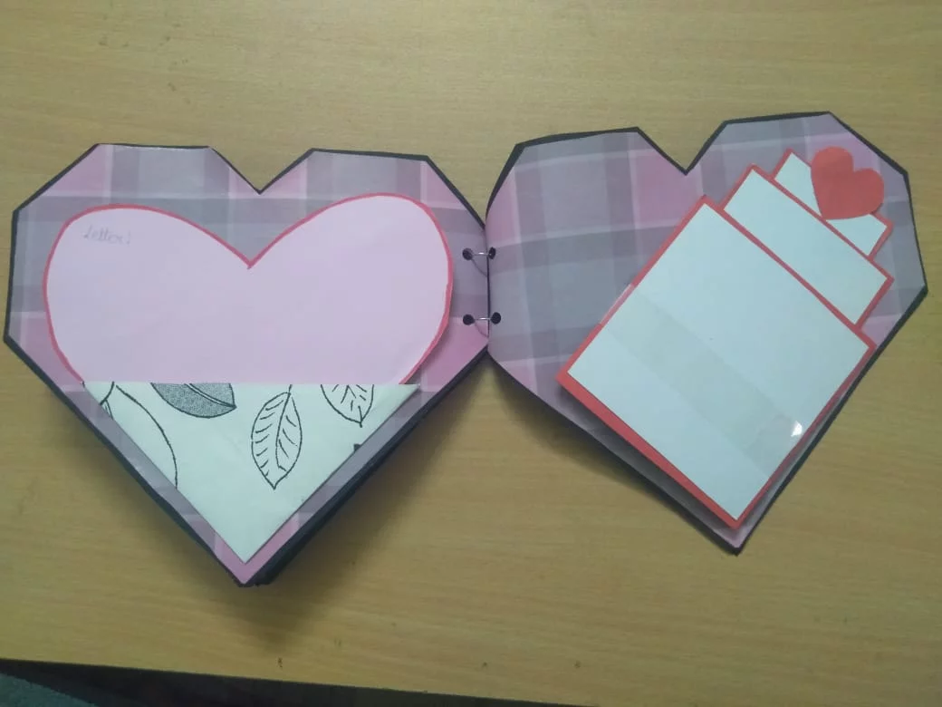 Geometrical heart shaped scrapbook - Image 5