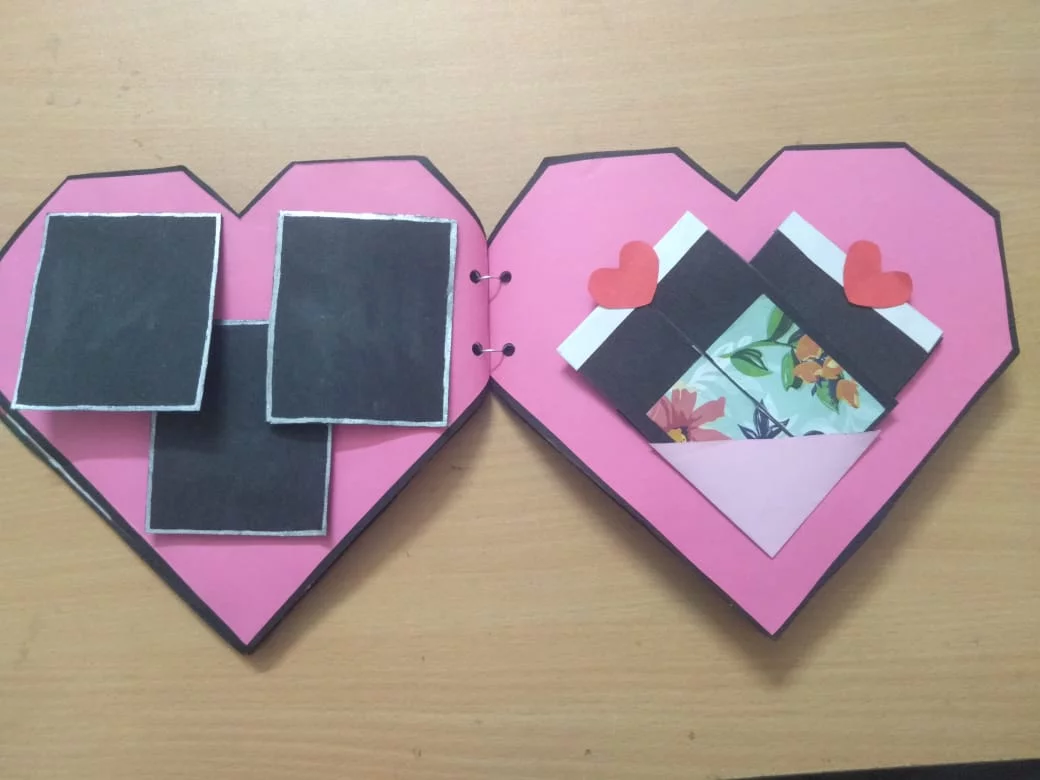 Geometrical heart shaped scrapbook - Image 3