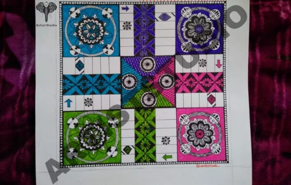 Ludo Board (Mandala)
