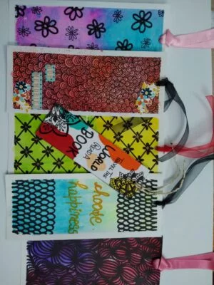Doodle Bookmarks (Pack of 5 bookmarks + 1 Free mini bookmark)