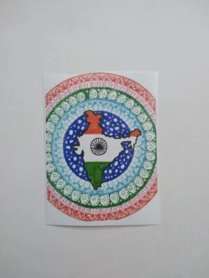 Indian Flag Mandala Sticker
